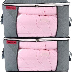 Jumbo Zippered Storage Bag for Closet King Comforter, pillow, quilt, bedding, Cl